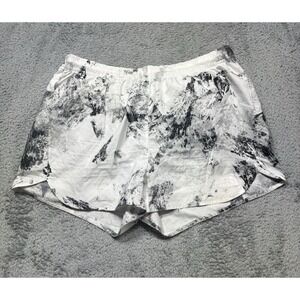 THE NORTH FACE Shorts Wome's L Black White Abstract Tie Dye Running Lined Hiking
